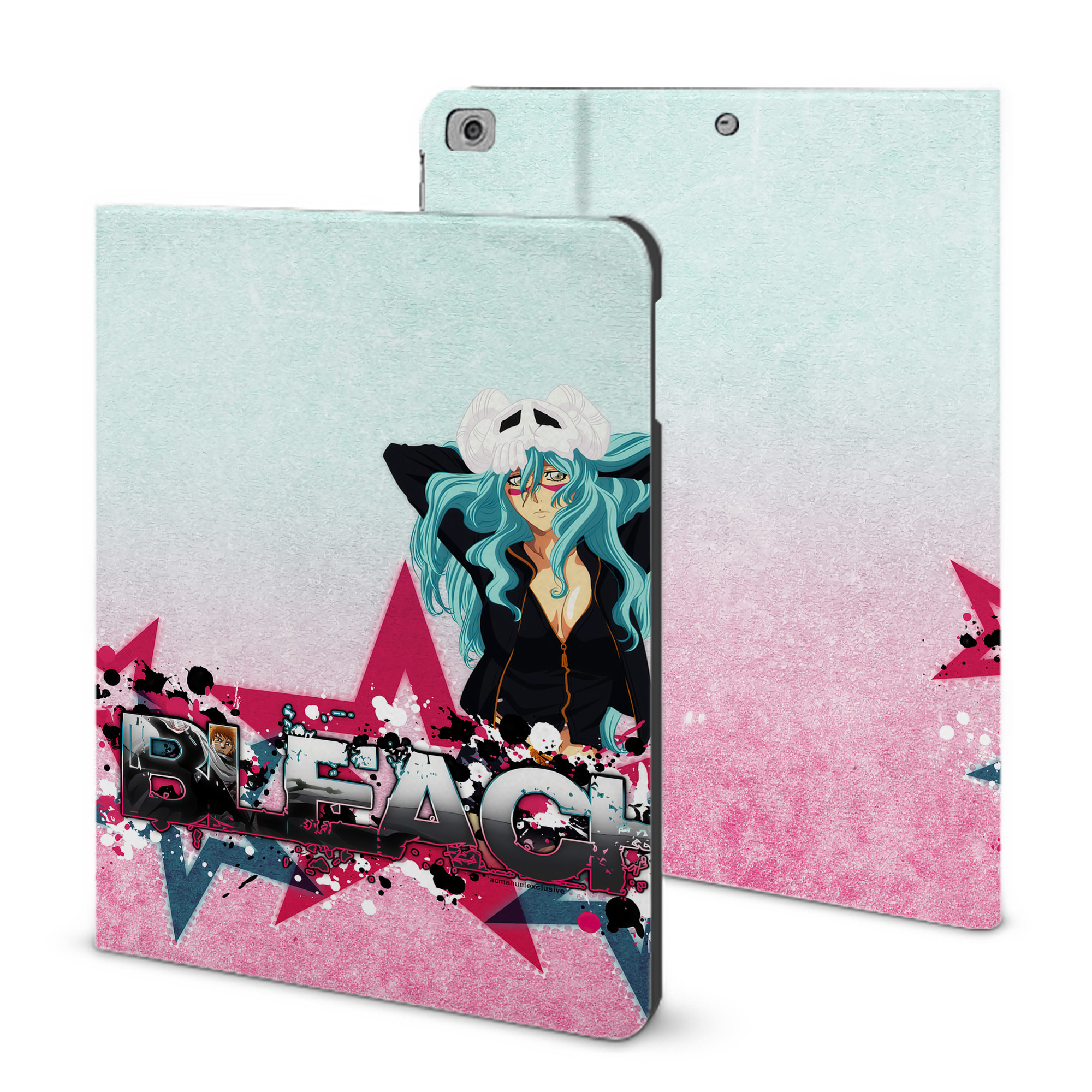 （画像用） ブリーチ BLEACH IPad ケース ブック型 PUレザー TPU 耐衝撃 軽量 薄型 ペン収納なし 全面保護 IPad 各モデル対応